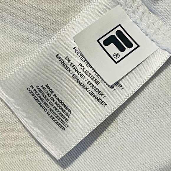 Fila Peloton Color Block Soft Velour Sweatshirt Women Size L Red Black White - Picture 12 of 12